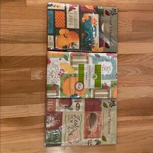 Autumn Harvest Vinyl Tablecloth Set 52 X 70 Oblong